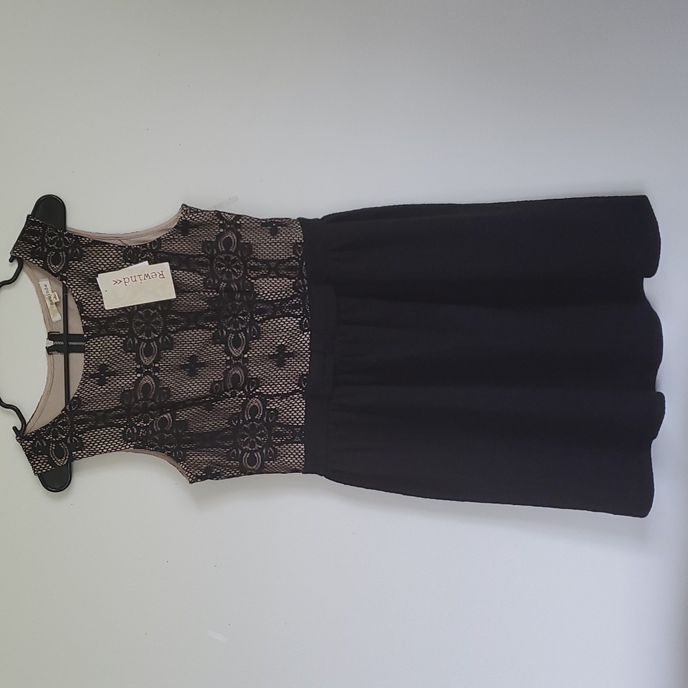 Black lace formal dress